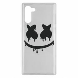 Чехол для Samsung Note 10 Marshmello and face logo - PrintSalon