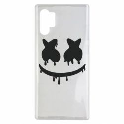 Чехол для Samsung Note 10 Plus Marshmello and face logo - PrintSalon