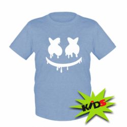 Детская футболка Marshmello and face logo - PrintSalon