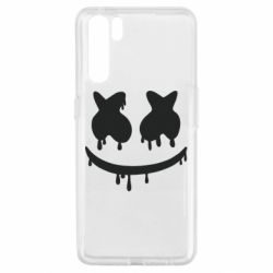 Чехол для Oppo A91/Reno3 Marshmello and face logo - PrintSalon
