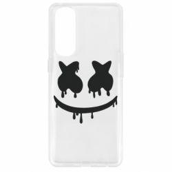 Чехол для Oppo Reno 4 Pro Marshmello and face logo - PrintSalon