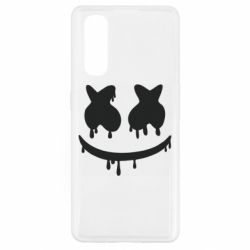 Чехол для Oppo Find X2 Marshmello and face logo - PrintSalon