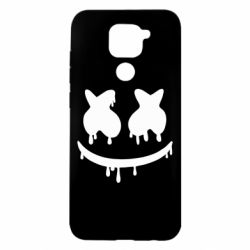 Чехол для Xiaomi Redmi Note 9/Redmi 10X Marshmello and face logo - PrintSalon