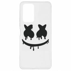 Чехол для Xiaomi Redmi Note 10 Pro Marshmello and face logo - PrintSalon