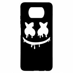 Чехол для Xiaomi Poco X3 Marshmello and face logo - PrintSalon