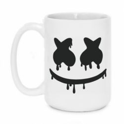 Чашка 420ml Marshmello and face logo - PrintSalon