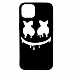 Чехол для iPhone 14 Marshmello and face logo - PrintSalon