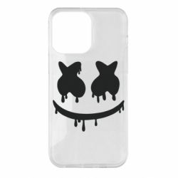 Чехол для iPhone 14 Pro Max Marshmello and face logo - PrintSalon