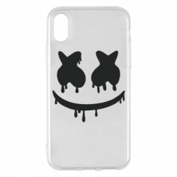 Чехол для iPhone X/Xs Marshmello and face logo - PrintSalon