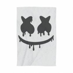 Полотенце с принтом Marshmello and face logo - PrintSalon