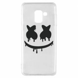 Чехол для Samsung A8 2018 Marshmello and face logo - PrintSalon