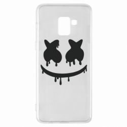 Чехол для Samsung A8+ 2018 Marshmello and face logo - PrintSalon