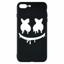 Чехол для iPhone 8 Plus Marshmello and face logo - PrintSalon