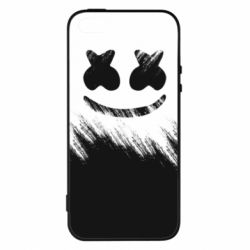 Чехол для iPhone5/5S/SE Marshmello and scratches - PrintSalon