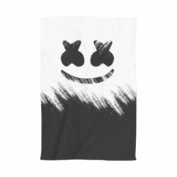 Полотенце с принтом Marshmello and scratches - PrintSalon