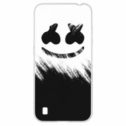 Чехол для Samsung A01/M01 Marshmello and scratches