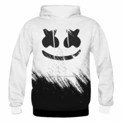 Мужское 3D худи Marshmello and scratches - PrintSalon
