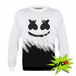 Детский 3D свитшот Marshmello and scratches - PrintSalon