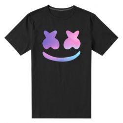 Мужская футболка премиум Marshmello and smile - PrintSalon