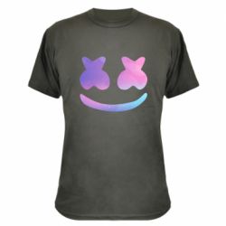 Камуфляжная футболка Marshmello and smile - PrintSalon