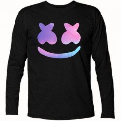 Футболка с длинным рукавом Marshmello and smile - PrintSalon