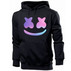 Мужское худи Marshmello and smile - PrintSalon