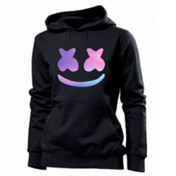 Женское худи Marshmello and smile - PrintSalon