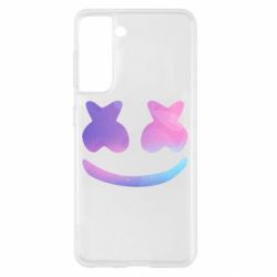 Чехол для Samsung S21 Marshmello and smile - PrintSalon