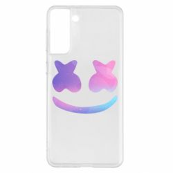 Чехол для Samsung S21+ Marshmello and smile - PrintSalon