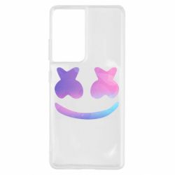 Чехол для Samsung S21 Ultra Marshmello and smile - PrintSalon