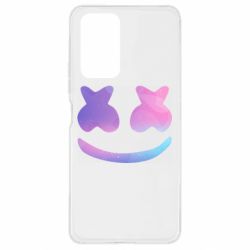 Чехол для Xiaomi Redmi Note 10 Pro Marshmello and smile - PrintSalon