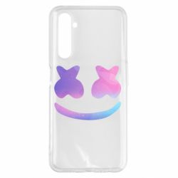 Чехол для Realme 6 Pro Marshmello and smile - PrintSalon