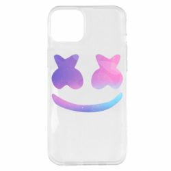 Чехол для iPhone 14 Plus Marshmello and smile - PrintSalon