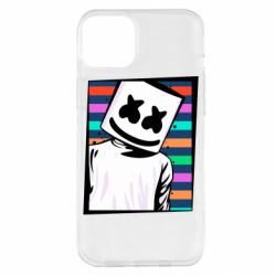 Чехол для iPhone 14 Plus Marshmello Colorful Portrait - PrintSalon