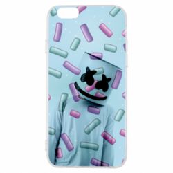 Чехол для iPhone 6/6S Marshmello Dj and background - PrintSalon
