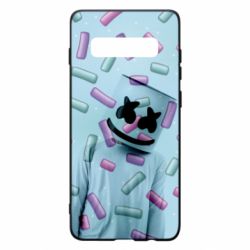 Чехол для Samsung S10+ Marshmello Dj and background - PrintSalon