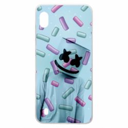 Чехол для Samsung A10 Marshmello Dj and background - PrintSalon