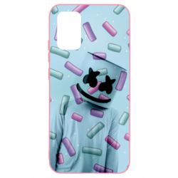 Чехол для Samsung A02s/M02s Marshmello Dj and background - PrintSalon