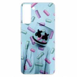 Чехол для Samsung S21+ Marshmello Dj and background - PrintSalon