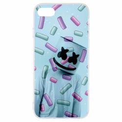 Чехол для iPhone 8 Marshmello Dj and background - PrintSalon