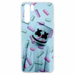 Чехол для Oppo A91/Reno3 Marshmello Dj and background - PrintSalon