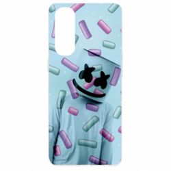 Чехол для Oppo Reno 4 Pro Marshmello Dj and background - PrintSalon