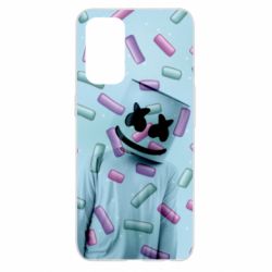 Чехол для Oppo Reno 5 4G Marshmello Dj and background - PrintSalon