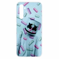 Чехол для Realme 6 Marshmello Dj and background - PrintSalon