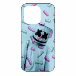 Чехол для iPhone 14 Pro Marshmello Dj and background - PrintSalon