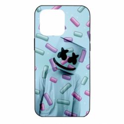 Чехол для iPhone 14 Pro Max Marshmello Dj and background - PrintSalon