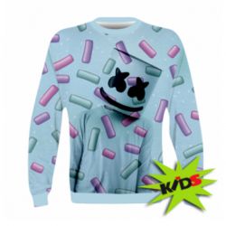 Детский 3D свитшот Marshmello Dj and background - PrintSalon