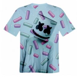 Мужская футболка 3D Marshmello Dj and background - PrintSalon