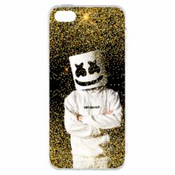 Чехол для iPhone5/5S/SE Marshmello Dj and gold - PrintSalon