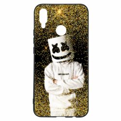 Чехол для Huawei P Smart Plus 2018 Marshmello Dj and gold - PrintSalon